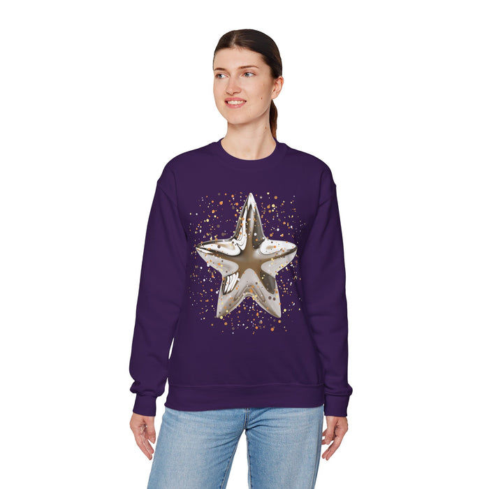 'Christmas Star Image-Unisex Heavy Blend™ Crewneck Sweatshirt.