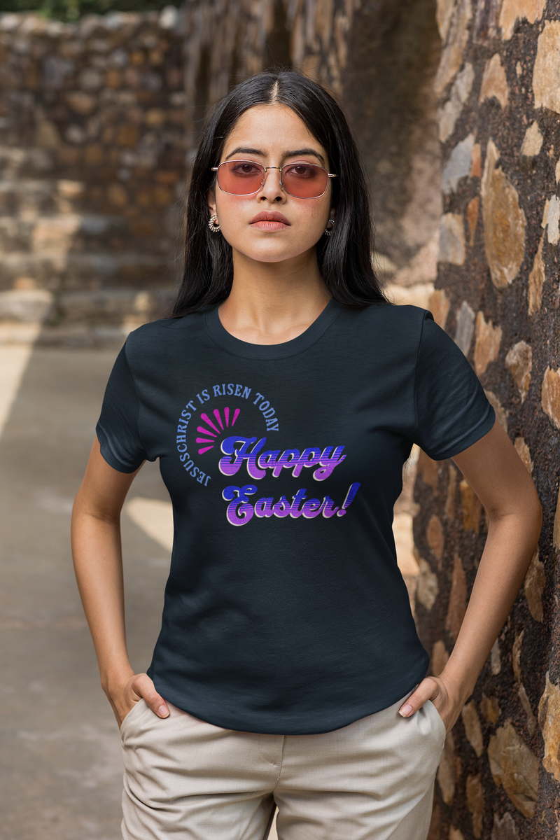 'JesusChrist is risen today...Happy Easter!.' Unisex Heavy Cotton Tee.