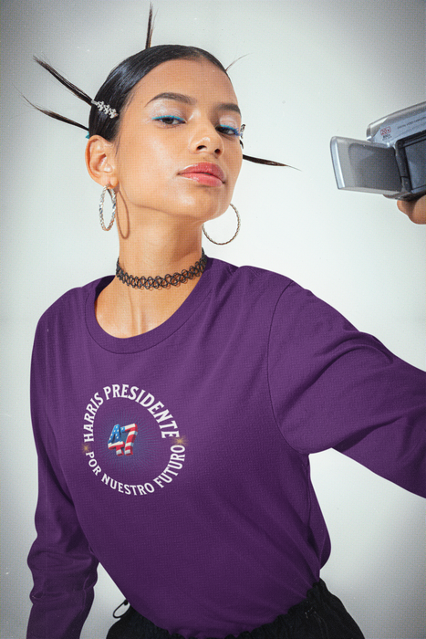 'Harris Presidente -47- Por Nuestro Futuro' Unisex Ultra Cotton Long Sleeve Tee.