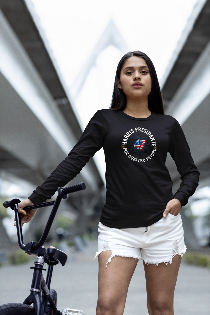 'Harris Presidente -47- Por Nuestro Futuro' Unisex Ultra Cotton Long Sleeve Tee.