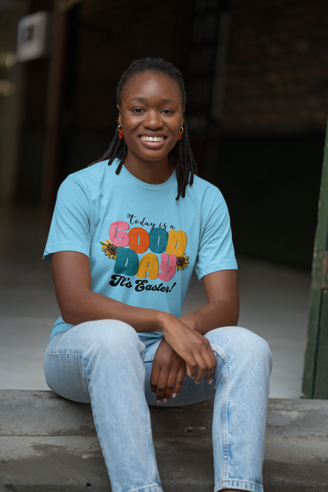 'Today is a Good Day, It's Easter!' Unisex Softstyle T-Shirt | Celebrate Spring in Comfort
