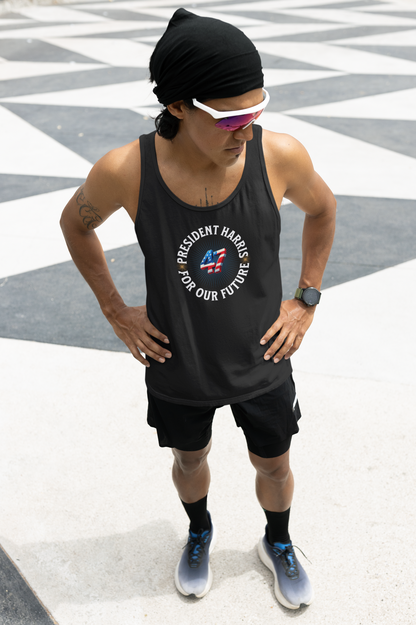 'President Harris -47- For Our Future' Unisex Jersey Tank.