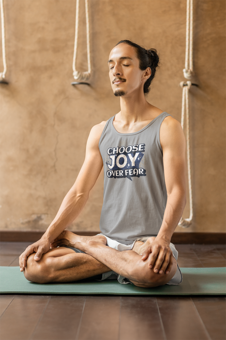'Choose Joy Over Fear' Unisex Jersey Tank - Positive Message Top