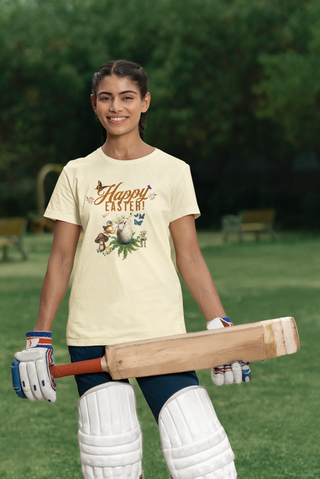 'Happy Easter' Unisex Cotton Tee.