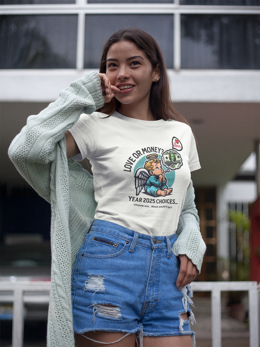 'Love or Money? Choose One...Which would it be? Unisex Heavy Cotton Tee.