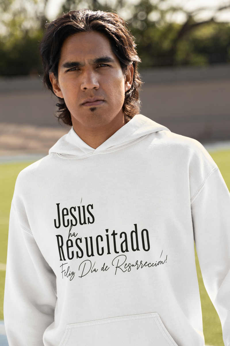 'Jesus ha Resucitado...Feliz Dia de Resurreccion!' Spanish Hoodie | Unisex Heavy Blend Sweatshirt for Celebrations and Faith