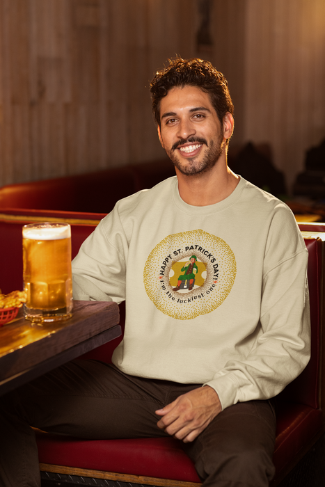 Happy St. Patrick's Day! I am the Luckiest One! Unisex Heavy Blend™ Crewneck Sweatshirt.