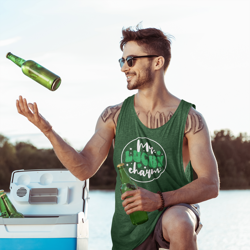 'Mr. Lucky Charm' Unisex Jersey Tank.