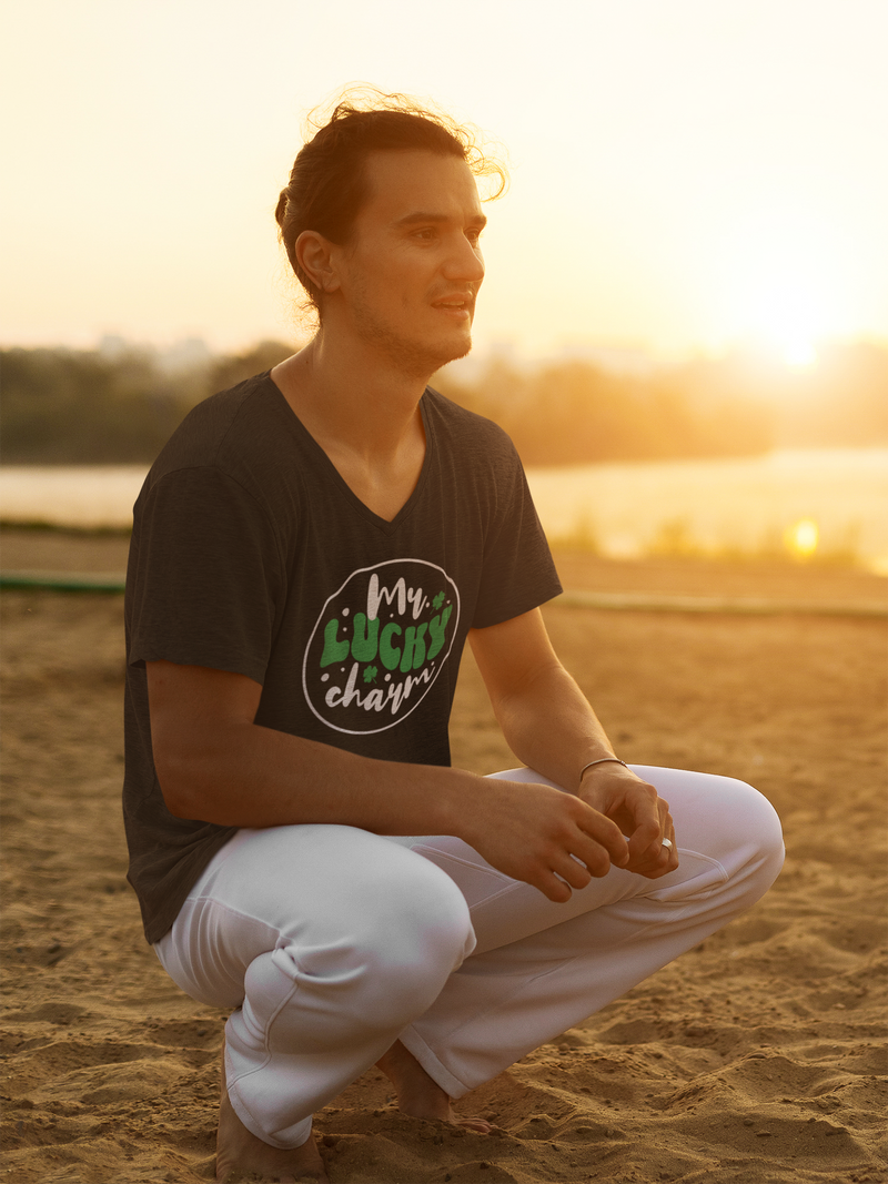 'Mr. Lucky Charm' Unisex Jersey Short Sleeve V-Neck Tee.