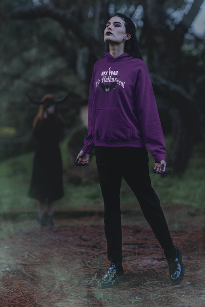 'Hex Yeah, It's Halloween!' Unisex Heavy Blend™ Hooded Sweatshirt.