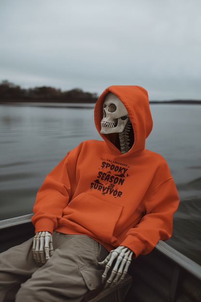 "Spooky Season Survivor"  Unisex Heavy Blend™ Hooded Sweatshirt.