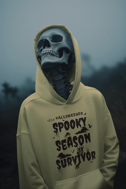 "Spooky Season Survivor"  Unisex Heavy Blend™ Hooded Sweatshirt.