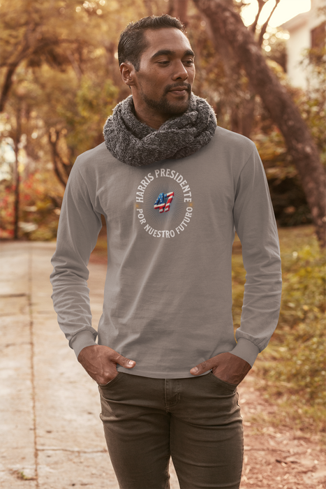 'Harris Presidente -47- Por Nuestro Futuro' Unisex Ultra Cotton Long Sleeve Tee.