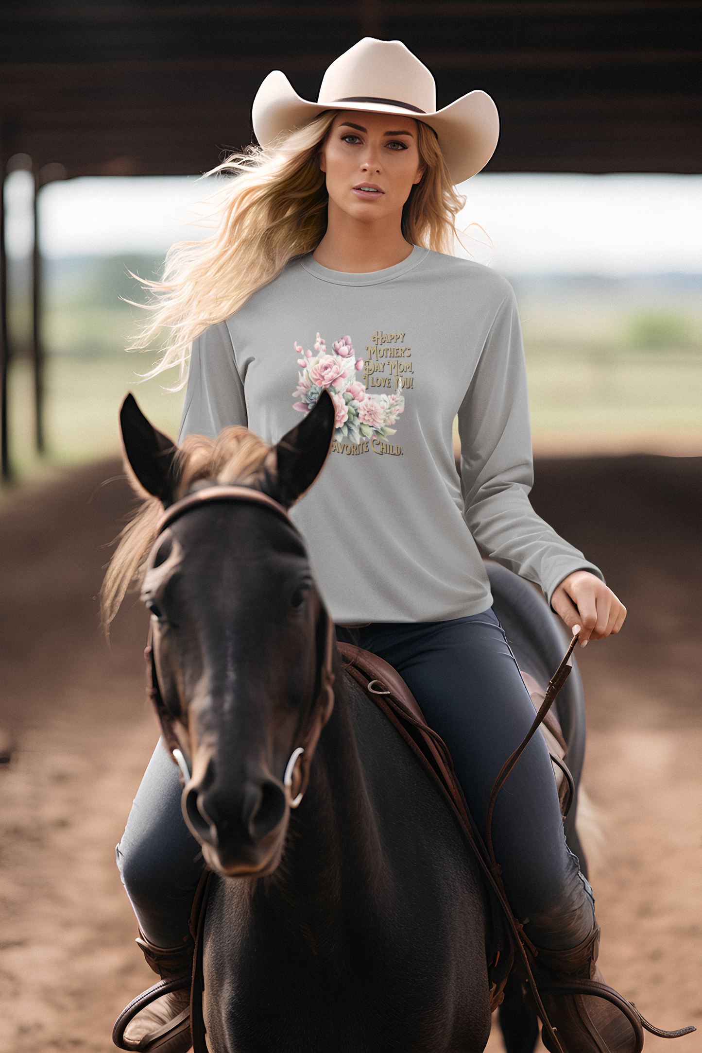 'Happy Mother's Day Mom, I love You! Your Favorite Child.' Unisex Ultra Cotton Long Sleeve Tee.