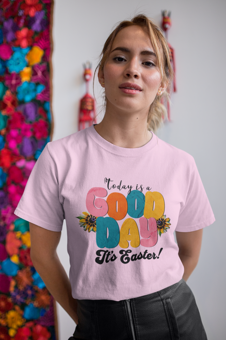 'Today is a Good Day, It's Easter!' Unisex Softstyle T-Shirt | Celebrate Spring in Comfort