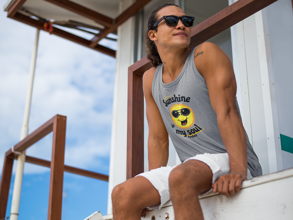 'Sunshine in my Soul Today' Unisex Jersey Tank.