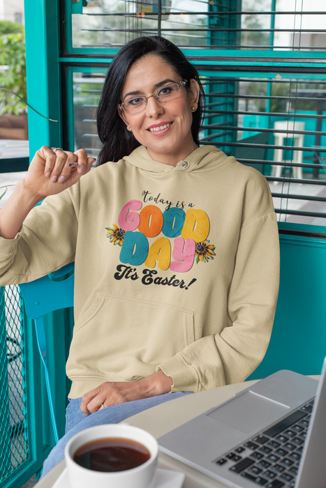 Easter Celebration Hoodie - 'Today is a Good Day, It's Easter' Unisex Heavy Blend Sweatshirt.