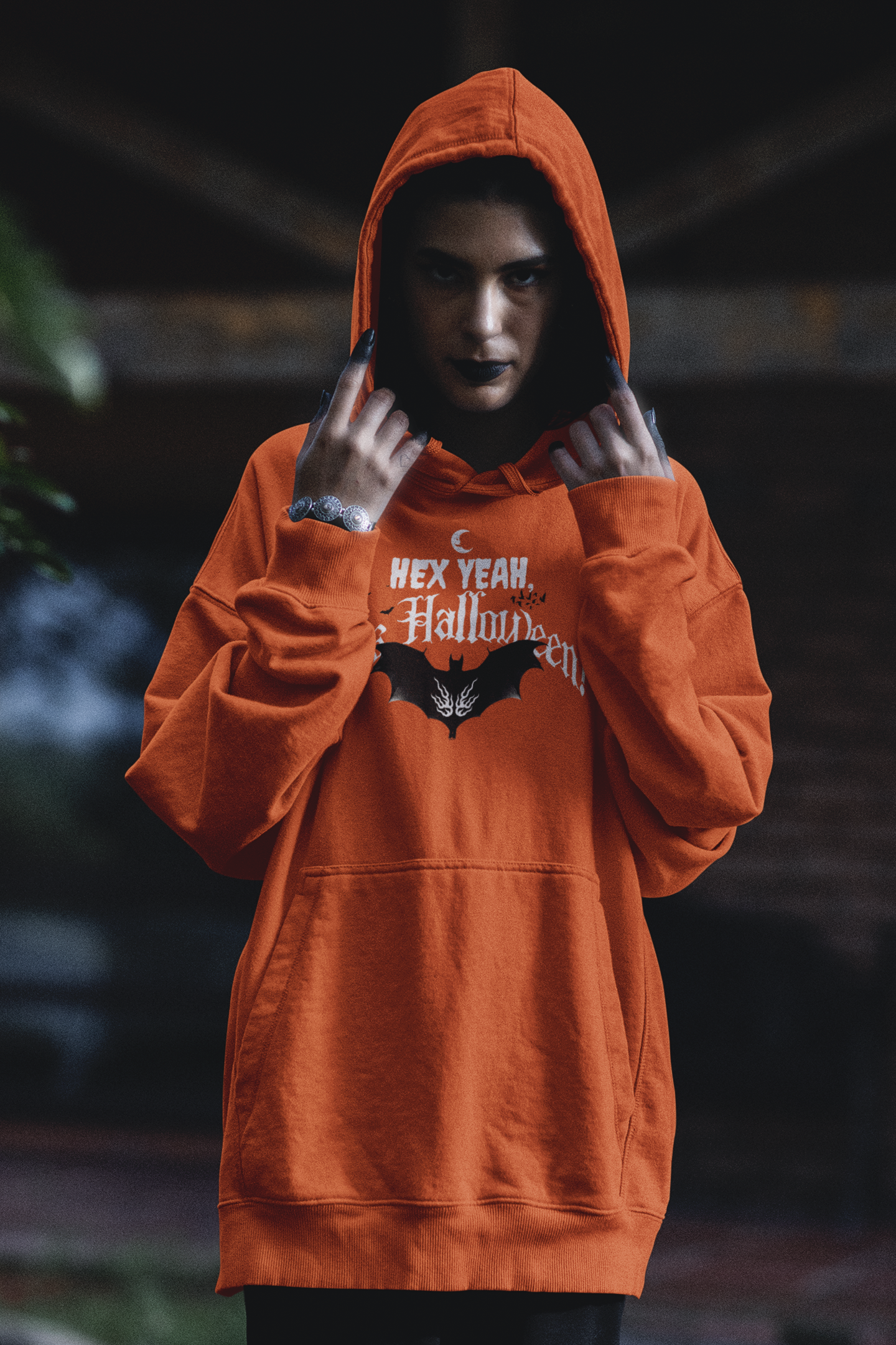 'Hex Yeah, It's Halloween!' Unisex Heavy Blend™ Hooded Sweatshirt.