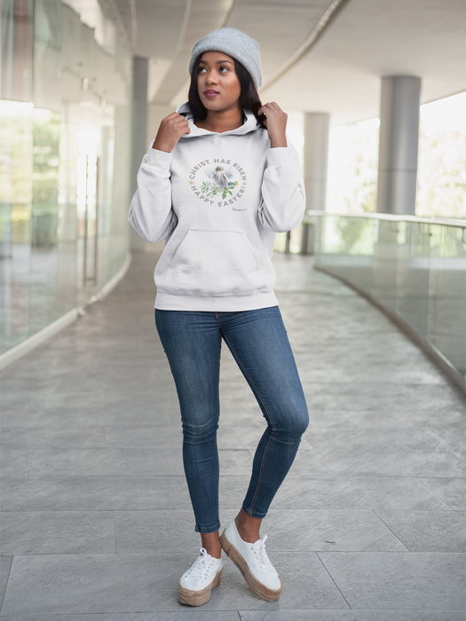' "Christ Has Risen"...Happy Easter!' Romans 6:9 Happy Easter Unisex Heavy Blend™ Hooded Sweatshirt.