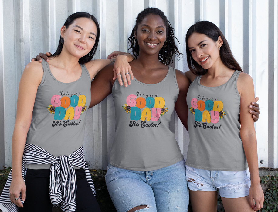 Easter Vibes Unisex Jersey Tank - 'Today is a GOOD DAY, It's Easter!'