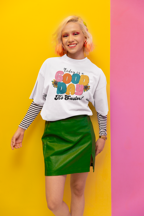 'Today is a Good Day, It's Easter!' Unisex Softstyle T-Shirt | Celebrate Spring in Comfort