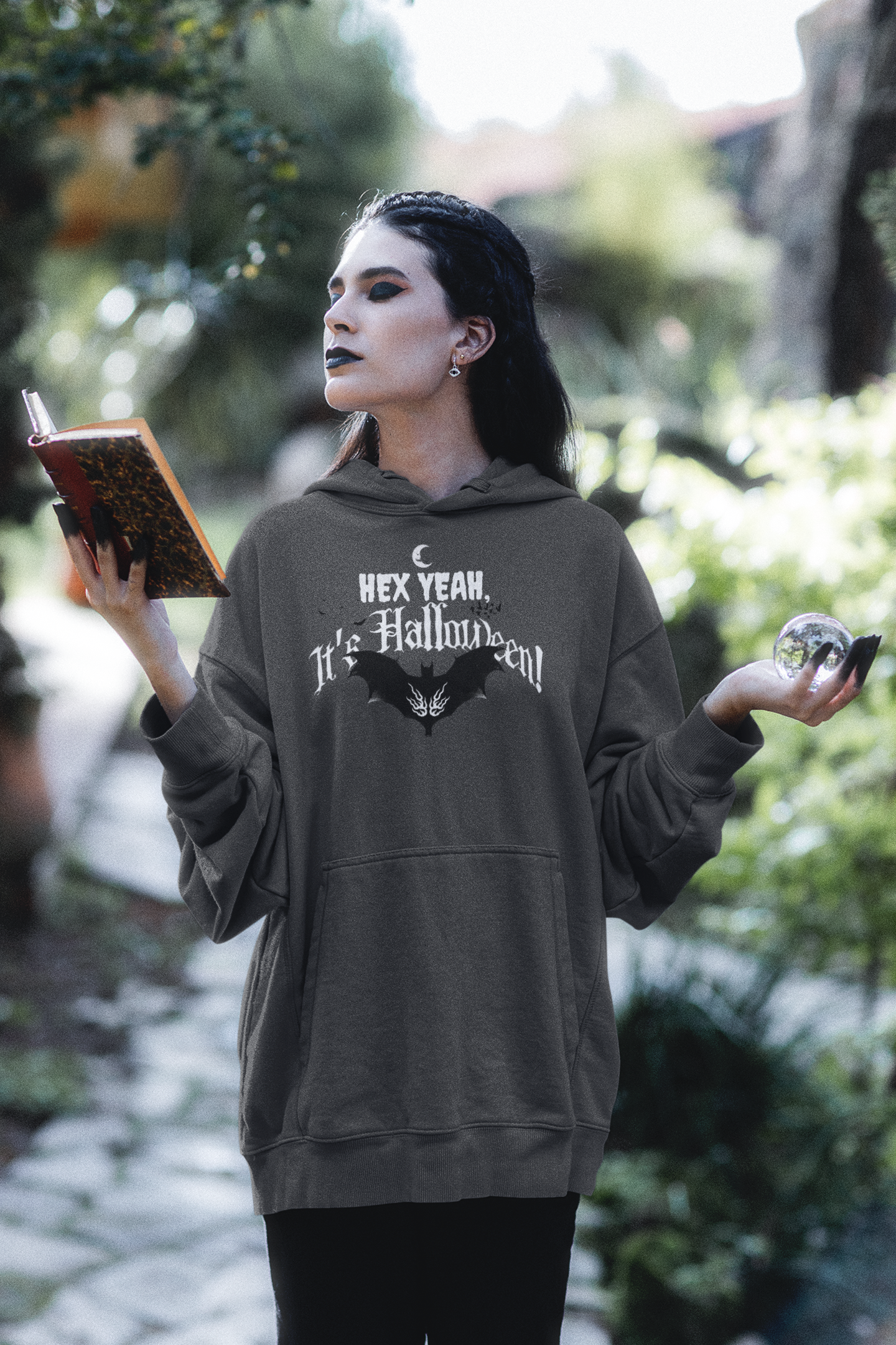 'Hex Yeah, It's Halloween!' Unisex Heavy Blend™ Hooded Sweatshirt.