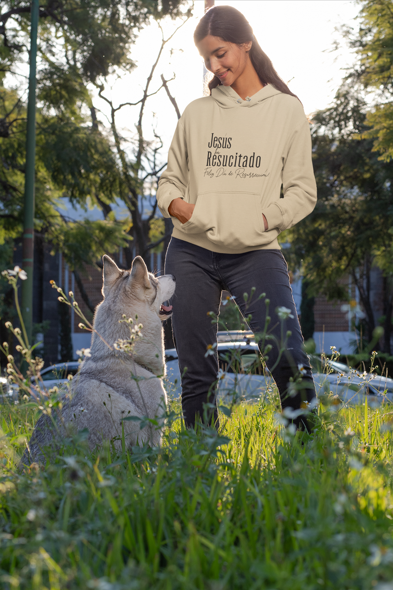 'Jesus ha Resucitado...Feliz Dia de Resurreccion!' Spanish Hoodie | Unisex Heavy Blend Sweatshirt for Celebrations and Faith