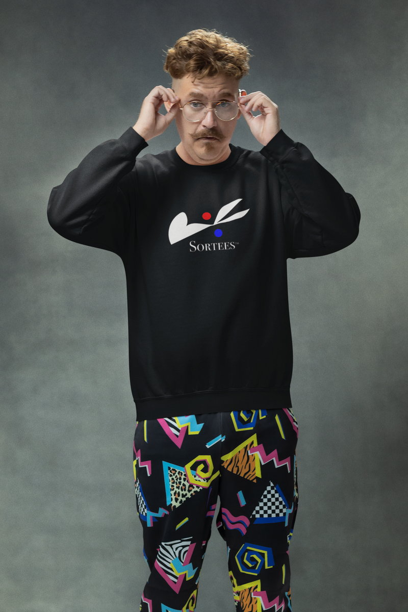 'Sortees' Unisex Heavy Blend™ Crewneck Sweatshirt. (white version)