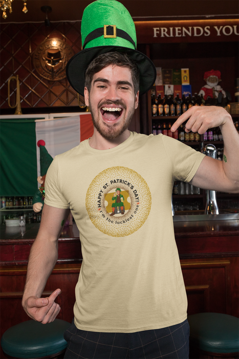 'Happy St. Patrick's Day!  *I'm The Luckiest One*  Unisex  Cotton Tee.