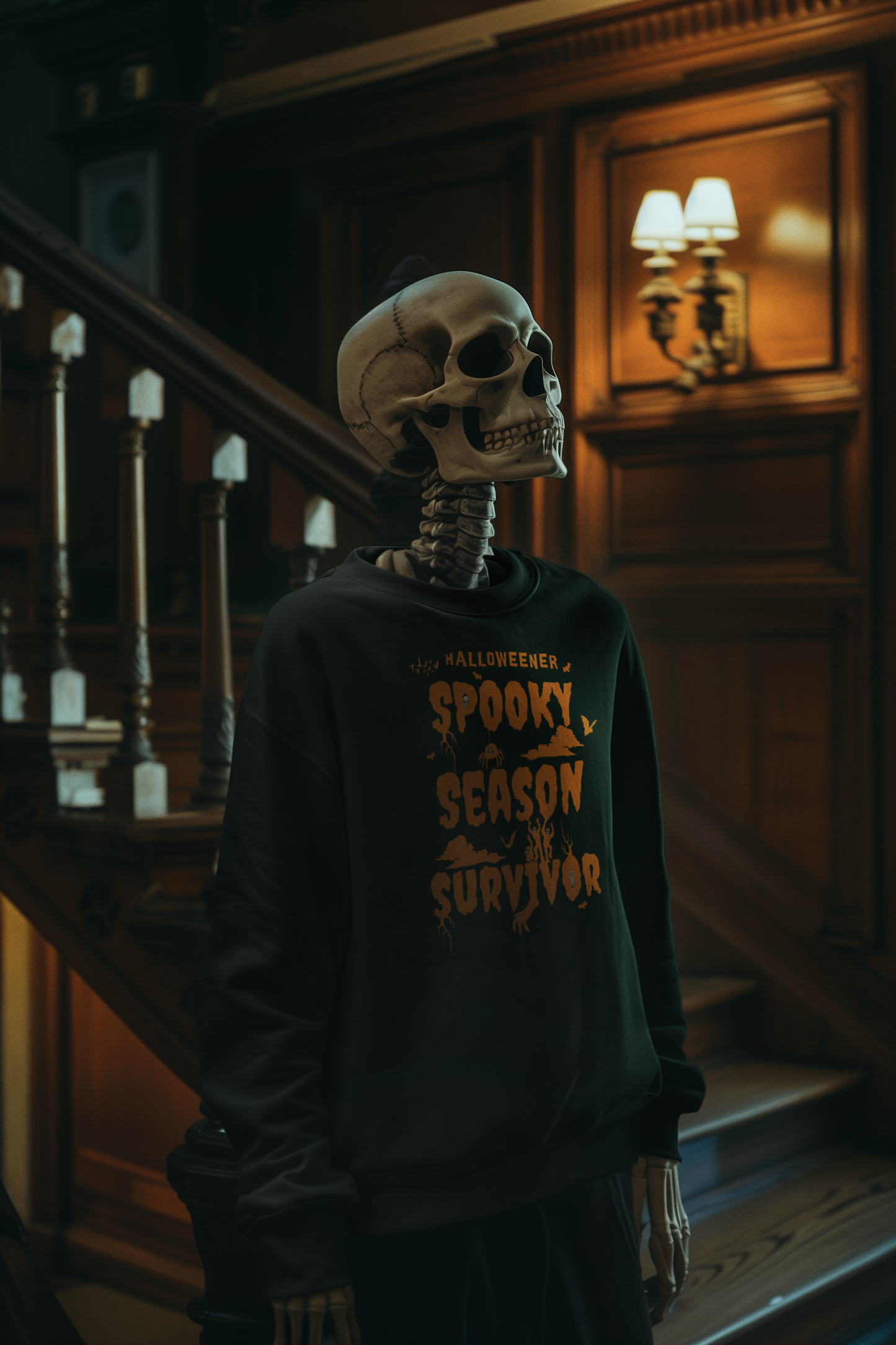 'Spooky Season Survivor' Unisex Heavy Blend™ Crewneck Sweatshirt.