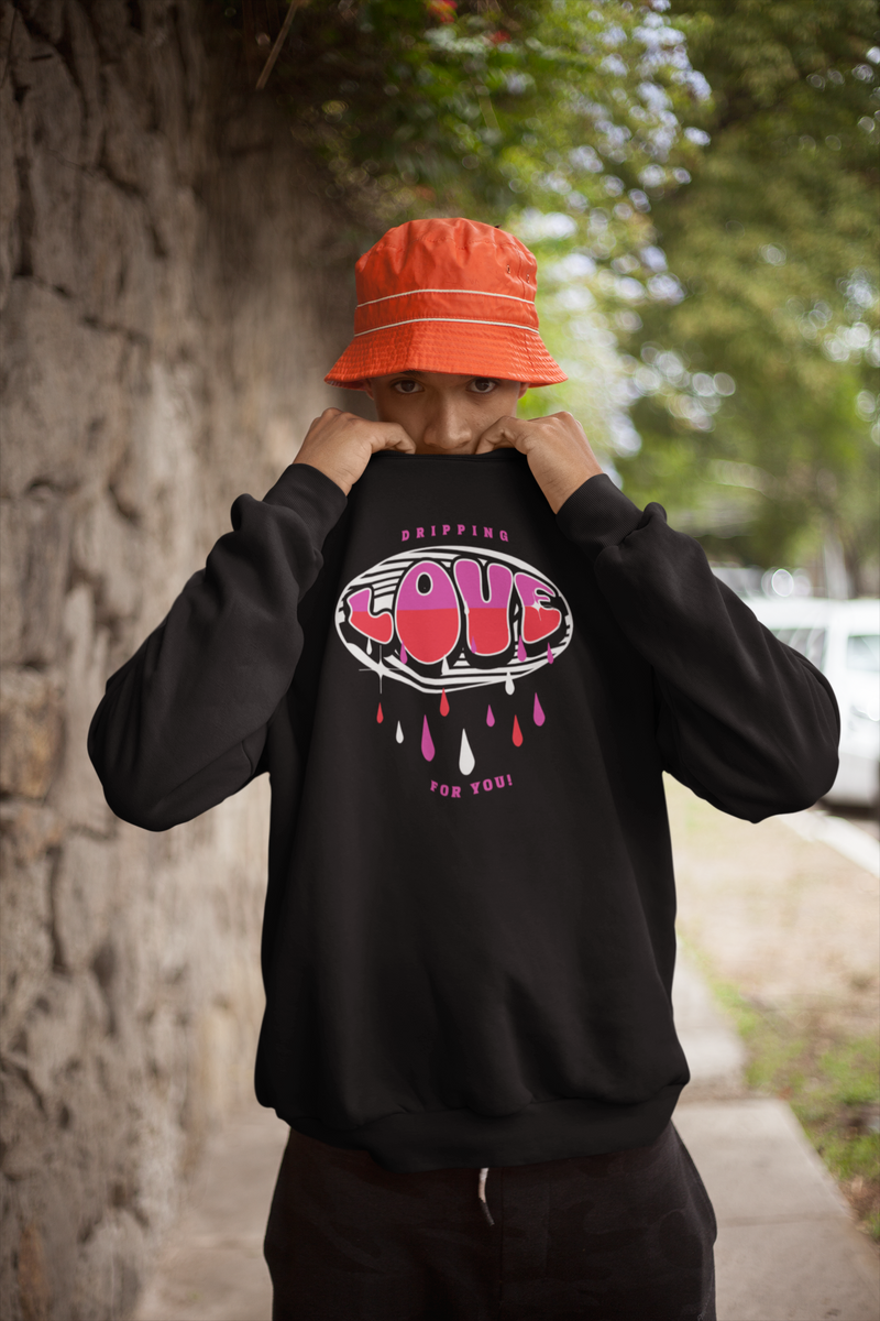 'Dripping Love For You!' Unisex Heavy Blend™ Crewneck Sweatshirt.