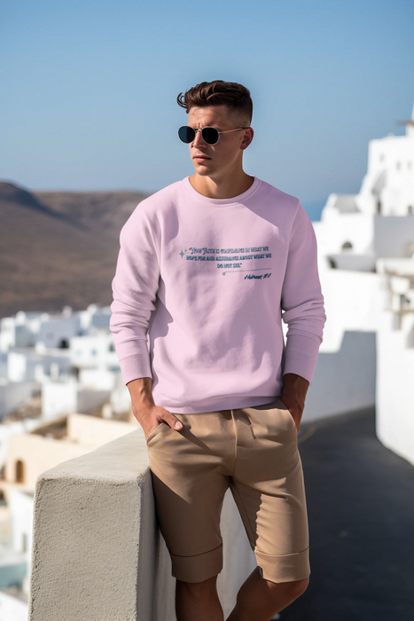"Now Faith is confidence in what we hope for and assurance in what we do not see". Hebrews 11:1 Unisex Heavy Blend™ Crewneck Sweatshirt.