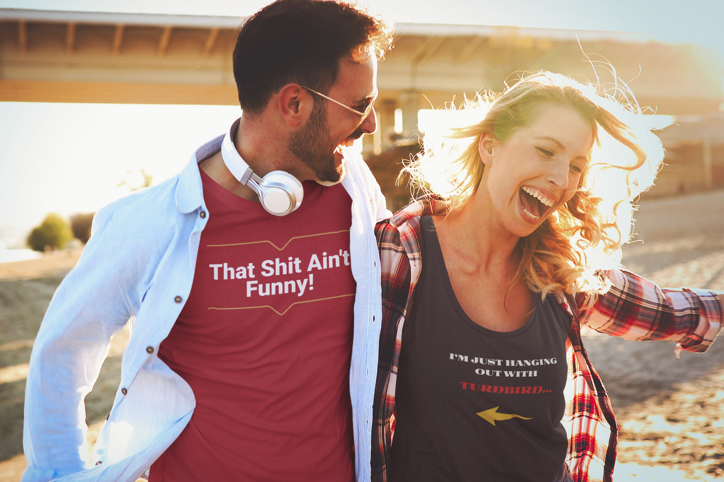 'That Shit Ain't Funny!' Unisex Jersey Tank.