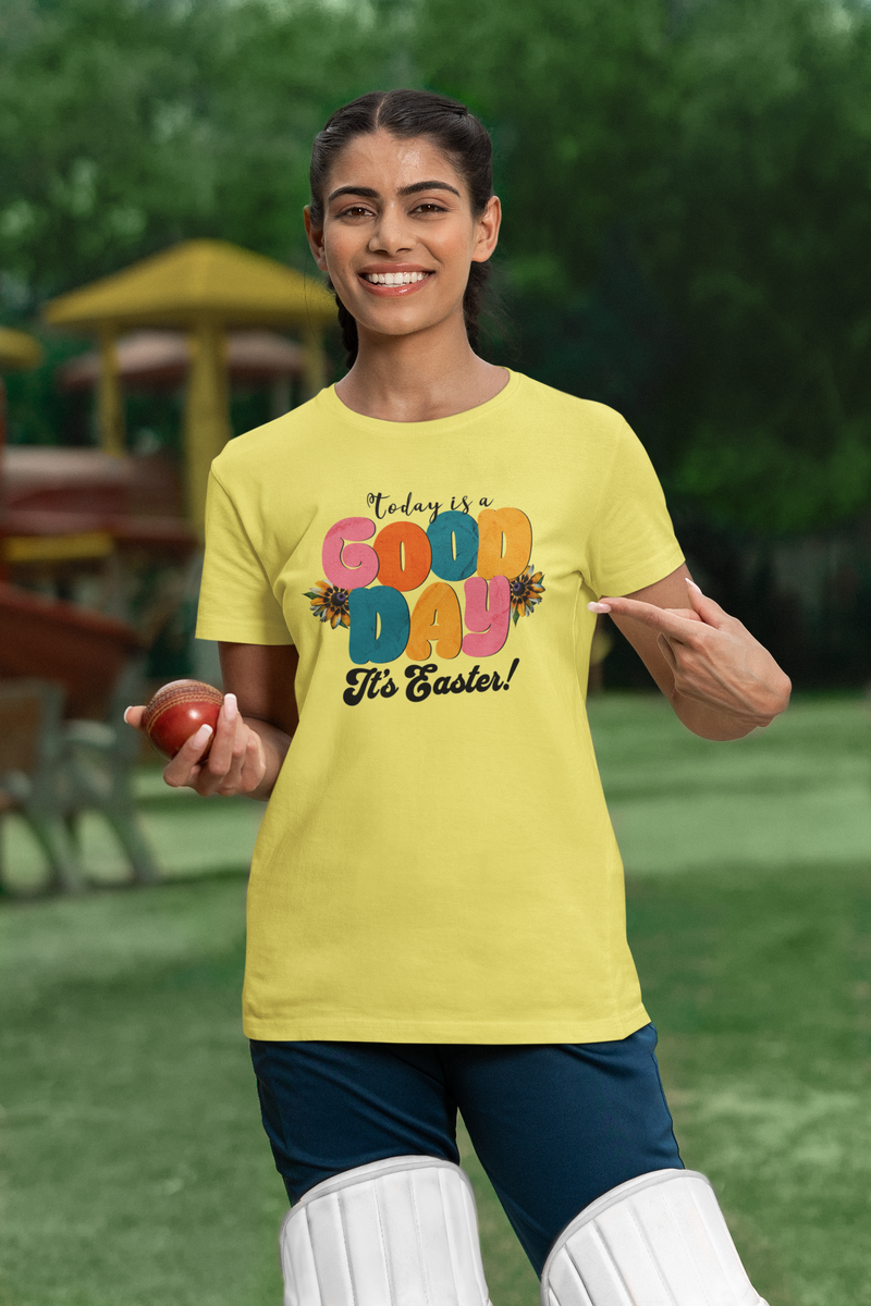 'Today is a Good Day, It's Easter!' Unisex Softstyle T-Shirt | Celebrate Spring in Comfort