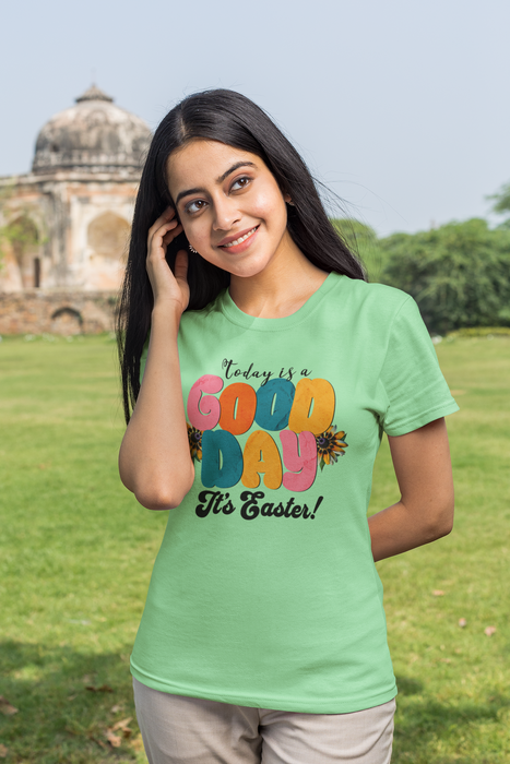 'Today is a Good Day, It's Easter!' Unisex Softstyle T-Shirt | Celebrate Spring in Comfort