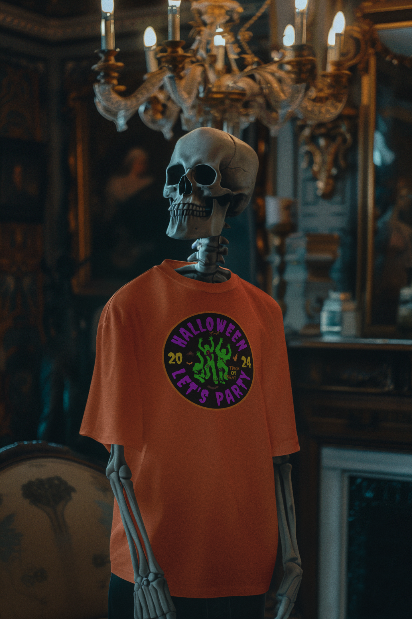 'Halloween 2024-Let's Party' Unisex Softstyle T-Shirt.