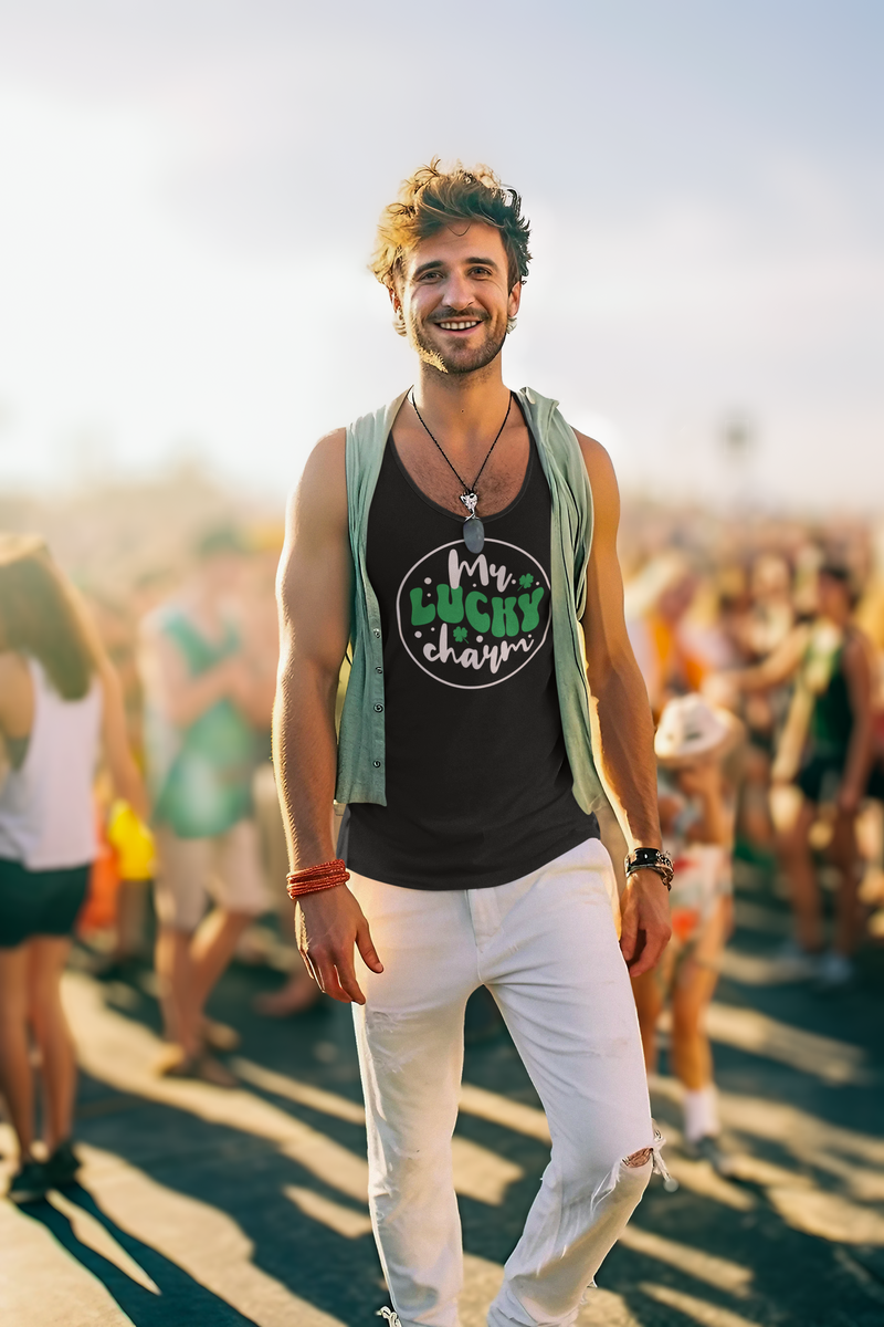 'Mr. Lucky Charm' Unisex Jersey Tank.