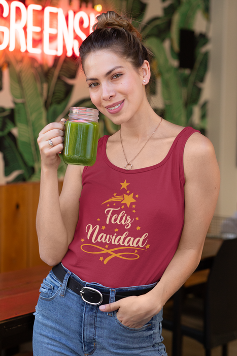 'Feliz Navidad' Unisex Jersey Tank.