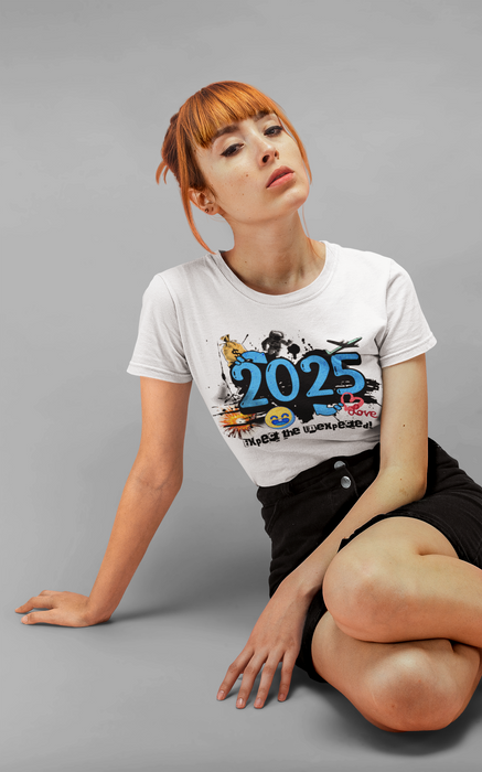 '2025 Expect The Unexpected' Unisex Heavy Cotton Tee.