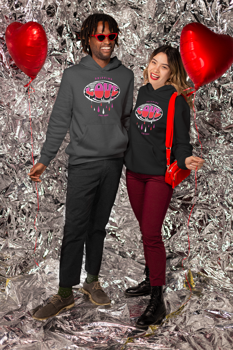 'Dripping Love For You!' Unisex Heavy Blend™ Hooded Sweatshirt.