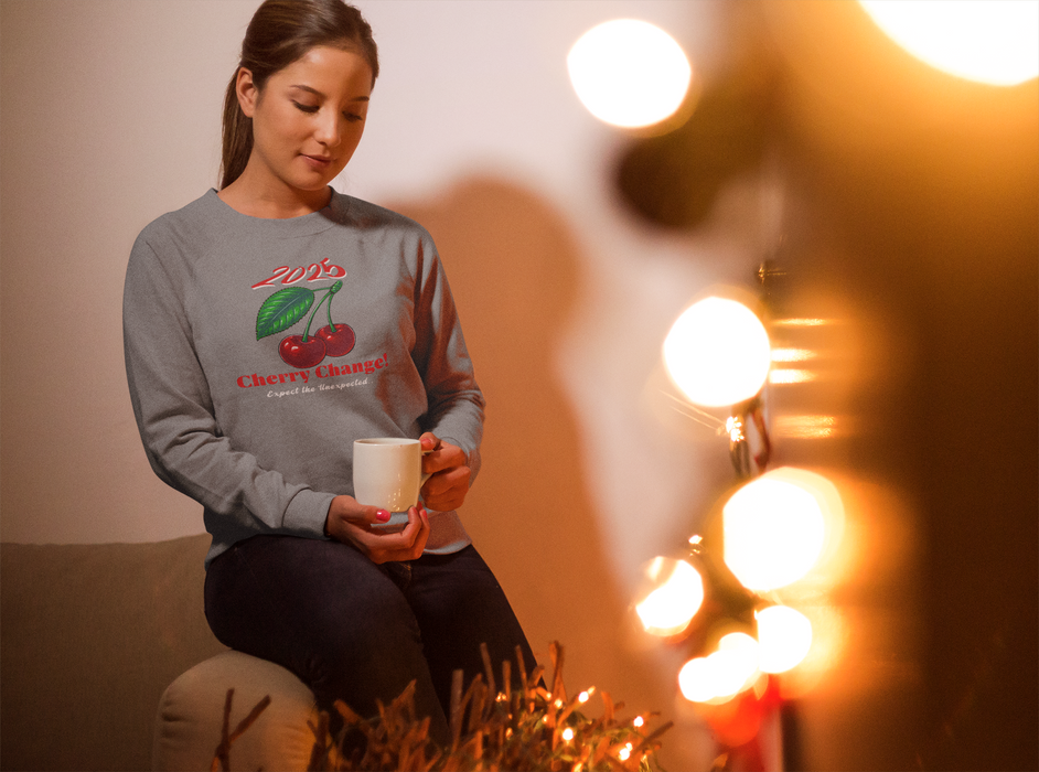 '2025 Cherry Change! Expect The Unexpected...' Unisex Heavy Blend™ Crewneck Sweatshirt.
